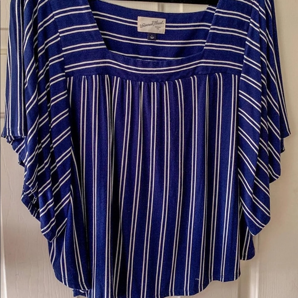 Striped Cropped Shirt